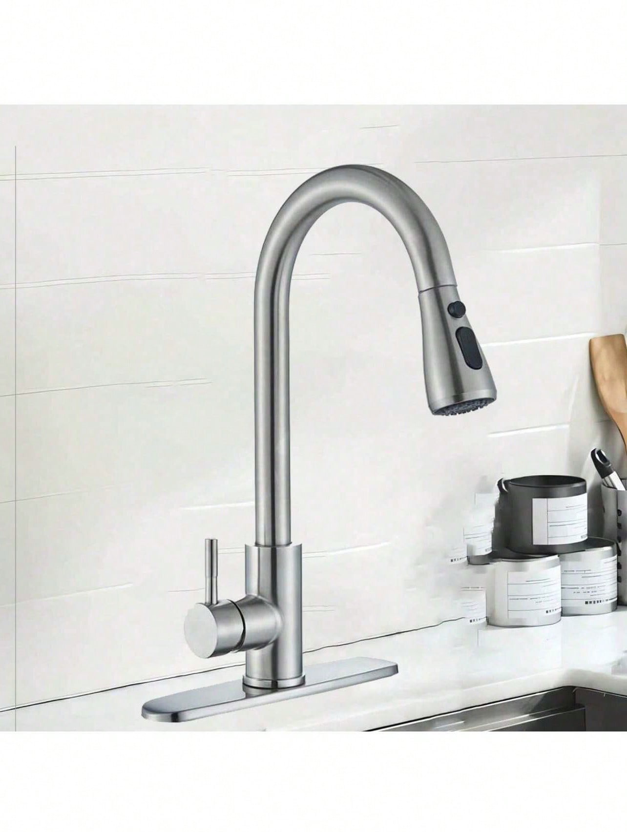 Commercial Kitchen And Bar - Rubinetto da cucina con doccetta estraibile,