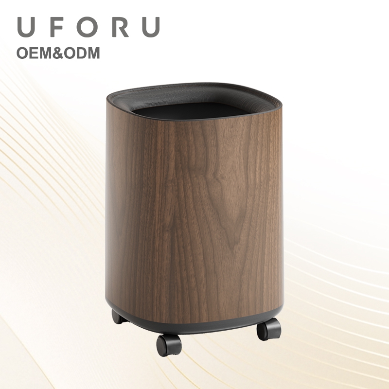Commercial Kitchen Bin - UFORU Cestino Moderno Effetto Legno Grande